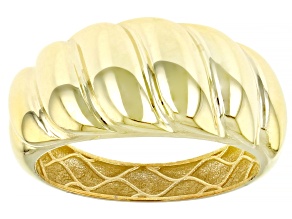 Pre-Owned 10K Yellow Gold Scallop Ring