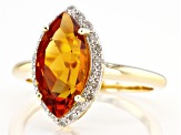 Pre-Owned Orange Madeira Citrine 14k Yellow Gold Ring 2.61ctw