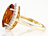 Pre-Owned Orange Madeira Citrine 14k Yellow Gold Ring 2.61ctw