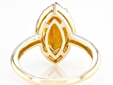 Pre-Owned Orange Madeira Citrine 14k Yellow Gold Ring 2.61ctw
