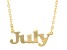Pre-Owned Gold Tone "July" Necklace