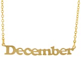 Pre-Owned Gold Tone "December" Necklace