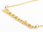 Pre-Owned Gold Tone "December" Necklace