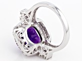 Pre-Owned Purple Amethyst Sterling Silver Ring 4.69ctw