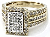 Pre-Owned Candlelight Diamonds™ 10k Yellow Gold Cluster Ring 1.25ctw