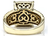 Pre-Owned Candlelight Diamonds™ 10k Yellow Gold Cluster Ring 1.25ctw