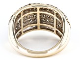 Pre-Owned Candlelight Diamonds™ 10k Yellow Gold Wide Band Cluster Ring 2.00ctw