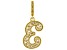 Pre-Owned 18k Yellow Gold Over Silver Initial  "E" Charm