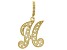 Pre-Owned 18k Gold Over Silver Initial "H" Charm