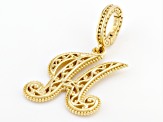 Pre-Owned 18k Gold Over Silver Initial "H" Charm