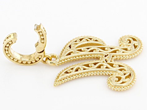 Pre-Owned 18k Gold Over Silver Initial "H" Charm