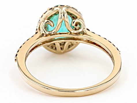 Pre-Owned Green Emerald 14k Yellow Gold Ring 1.26ctw
