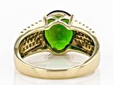 Pre-Owned Green Chrome Diopside 14k Yellow Gold Ring 3.75ctw