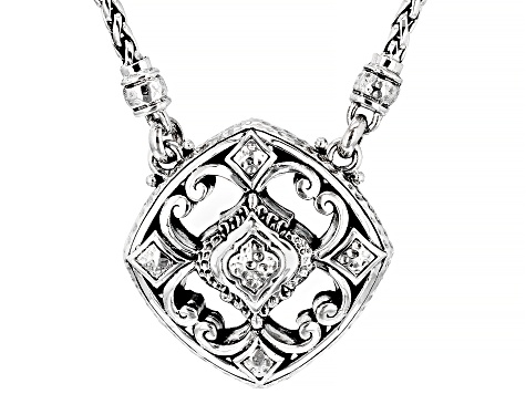 Pre-Owned Silver "Moments He Gives" Necklace