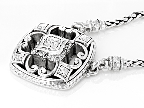 Pre-Owned Silver "Moments He Gives" Necklace