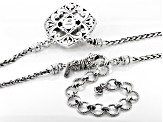 Pre-Owned Silver "Moments He Gives" Necklace