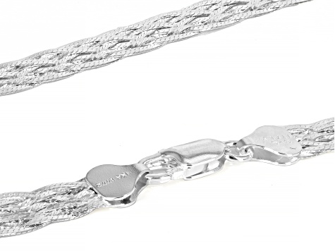 Herringbone silver deals necklace 20 inch