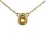 Pre-Owned Golden Citrine 10k Yellow Gold Child's Necklace .10ct