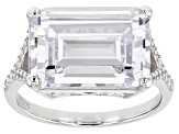 Pre-Owned White Cubic Zirconia Rhodium Over Silver Ring (8.72ctw DEW)