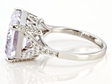 Pre-Owned White Cubic Zirconia Rhodium Over Silver Ring (8.72ctw DEW)