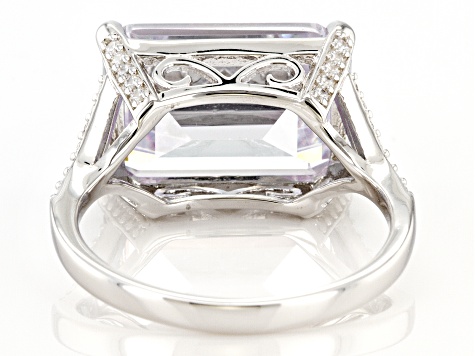 Pre-Owned White Cubic Zirconia Rhodium Over Silver Ring (8.72ctw DEW)