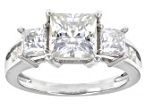 Pre-Owned Moissanite Platineve Ring 3.40ctw Dew
