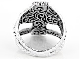 Pre-Owned Silver "Fullness Of God" Hammered Ring