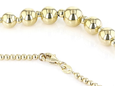 Pre-Owned 14K Yellow Gold 9MM-2.5MM Graduated Bead Necklace