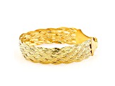 Pre-Owned 18K Yellow Gold Over Sterling Silver Braided Link Bracelet