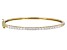 Pre-Owned Moissanite 14k yellow gold over sterling silver bangle bracelet 2.00ctw DEW