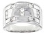 Pre-Owned Moissanite platineve mens ring .60ctw DEW.