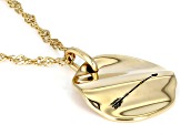 Pre-Owned 18K Yellow Gold Over Sterling Silver "Warrior" Pendant With Chain