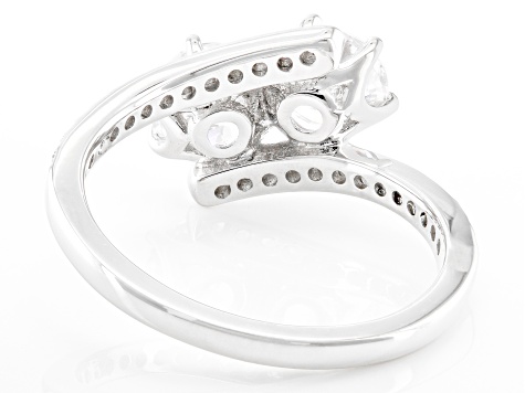 Pre-Owned White Cubic Zirconia Platinum Over Silver Ring 1.94ctw