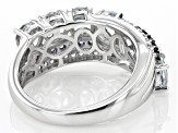 Pre-Owned Blue Aquamarine Rhodium Over Sterling Silver Ring 2.52ctw