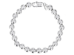 Pre-Owned Sterling Silver 8MM Bead Bracelet