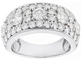 Pre-Owned Moissanite platineve ring 2.41ctw DEW