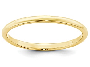 Pre-Owned 10k Yellow Gold 2mm Half-Round Band