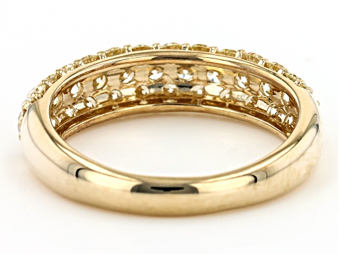 Pre-Owned Yellow Diamond 10k Yellow Gold Band Ring 1.25ctw