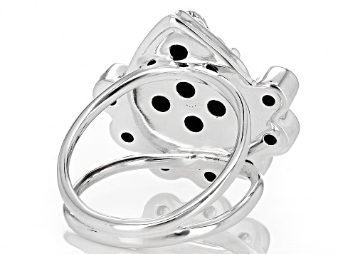 Pre-Owned Multi Stone Sterling Silver Ring 0.95ctw