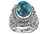 Pre-Owned Blue Mohave Turquoise Silver Ring