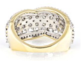 Pre-Owned Diamond 10K Yellow Gold Wide Band Ring 2.00ctw