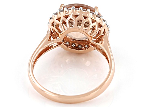 Pre-Owned Pink Cor-De-Rosa Morganite ™ 10k Rose Gold Ring 5.34ctw