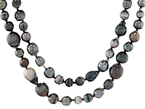 Pre-Owned Cultured Tahitian Pearl 64 Inch Endless Strand Necklace