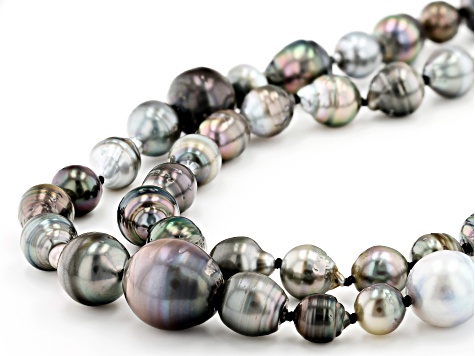 Pre-Owned Cultured Tahitian Pearl 64 Inch Endless Strand Necklace