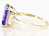 Pre-Owned Blue Tanzanite 10k Yellow Gold Ring 3.20ctw