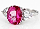 Pre-Owned Pink Topaz Sterling Silver Ring 5.30ctw