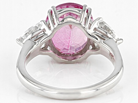 Pre-Owned Pink Topaz Sterling Silver Ring 5.30ctw