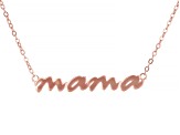 Pre-Owned 18k Rose Gold Over Sterling Silver Necklace