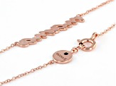 Pre-Owned 18k Rose Gold Over Sterling Silver Necklace
