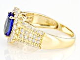 Pre-Owned Blue Tanzanite 14K Yellow Gold Ring. 2.52ctw
